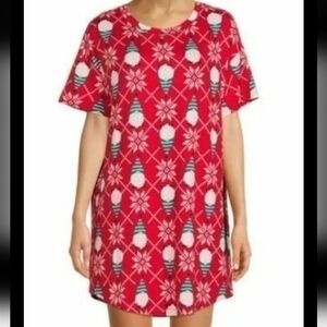💕💕💕 5 for $20 Festive lounge dress Christmas gnome snowflakes plus 3X XXXL